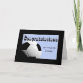 Blauw Gefeliciteerd je hebt het team gemaakt Kaart (Voorkant)