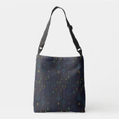  blauw gegolfd skelet Suikerhuid Crossbody Tas (Achterkant)