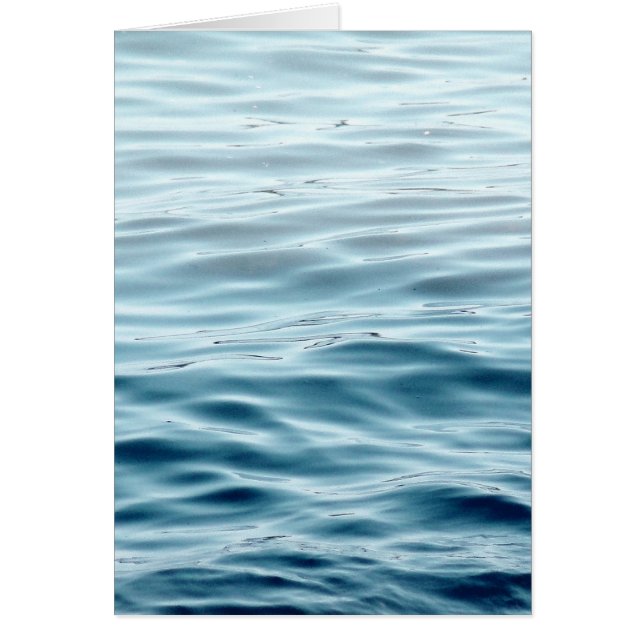Blauw gegolfd water (Voorkant)
