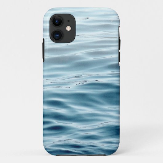 Blauw gegolfd water Case-Mate iPhone case (Achterkant)