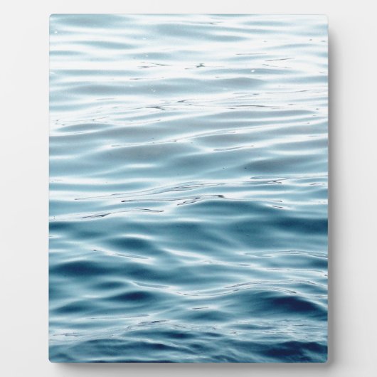 Blauw gegolfd water fotoplaat (Voorkant)