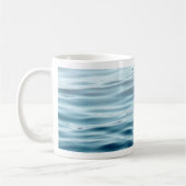 Blauw gegolfd water koffiemok (Links)