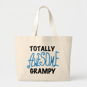 Blauw geheel Geweldige grijze T-shirts en cadeautj Grote Tote Bag