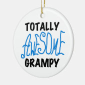 Blauw geheel Geweldige grijze T-shirts en cadeautj Keramisch Ornament (Links)