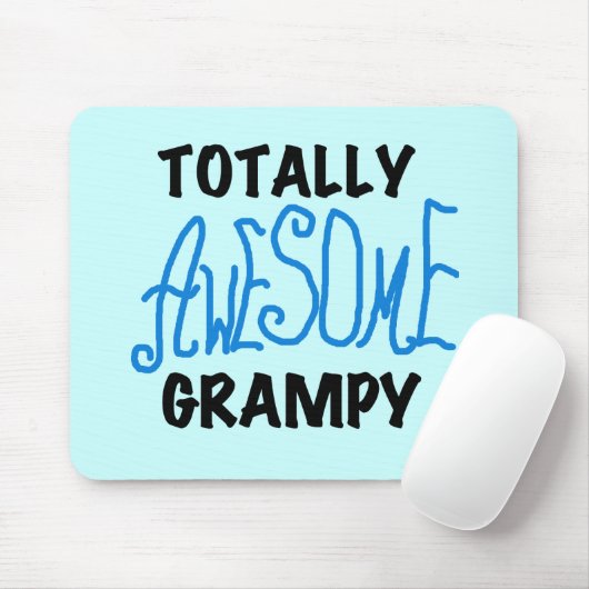 Blauw geheel Geweldige grijze T-shirts en cadeautj Muismat (Met muis)