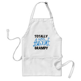 Blauw geheel Geweldige grijze T-shirts en cadeautj Standaard Schort