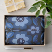 Blauw Geïnspireerd Vogelcollage Decoupage Tissuepapier (Geschenk)