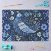 Blauw Geïnspireerd Vogelcollage Decoupage Tissuepapier (Craft)