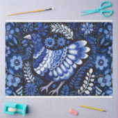 Blauw  Geïnspireerd Vogelcollage Decoupage Tissuepapier (Craft)