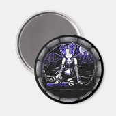 "Blauw geketende" Gotische Fairy Art Magneten (Voorkant / Achterkant)