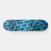 Blauw gekleurd, geraspt of leunend baksteeneffect persoonlijk skateboard (Horizontaal)