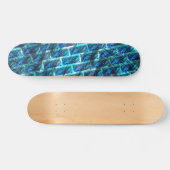 Blauw gekleurd, geraspt of leunend baksteeneffect persoonlijk skateboard (Horizontaal)