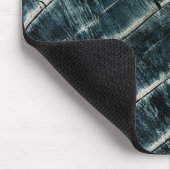 Blauw gekleurd hout muismat (Hoek)