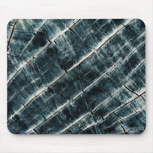 Blauw gekleurd hout muismat (Voorkant)