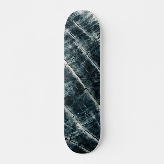 Blauw gekleurd hout persoonlijk skateboard (Voorkant)