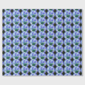 blauw gekleurd papier voor bloemen (Vlak)