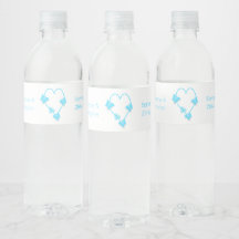 Blauw Gekleurd Vlinder Hart Ontwerp Bruiloft