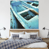 Blauw gekleurde roestbont Vist Canvas Afdruk (Insitu (Slaapkamer))