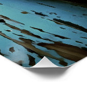 Blauw gekleurde roestbont Vist Perfect Poster (Hoek)