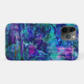 Blauw gekleurde texturen Case-Mate iPhone case (Achterkant (horizontaal))