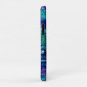 Blauw gekleurde texturen Case-Mate iPhone case (Achterkant/rechts)