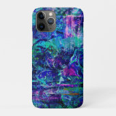 Blauw gekleurde texturen Case-Mate iPhone case (Achterkant)