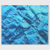 Blauw gekreukeld olieslagpapier cadeaupapier (Vlak)