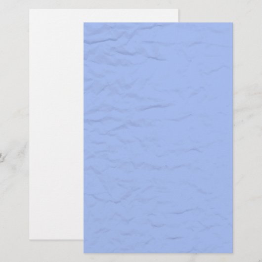 Blauw gekreukeld papier (Voorkant / Achterkant)