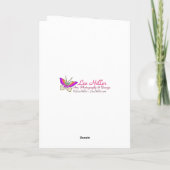 Blauw Gekuifde Regenboog Gevleugelde Zonnevogel Fa Kaart (Achterkant)