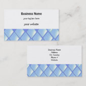 Blauw gelaagde diamanten visitekaartje (Voorkant / Achterkant)