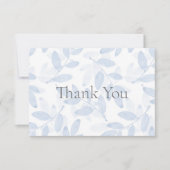 Blauw gelaagde Waterverf verliest patroon Bedankkaart (Voorkant)