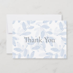 Blauw gelaagde Waterverf verliest patroon Bedankkaart