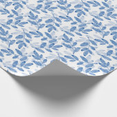 Blauw gelaagde Waterverf verliest patroon Cadeaupapier (Hoek)