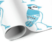 Blauw gelaatspatroon, papier voor het ompakken (Rol Hoek)