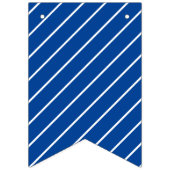 Blauw gele Afstuderen Vlaggetjes (Eerste vlag)