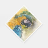 Blauw-gele ara (Ara ararauna) Servet (Hoek)