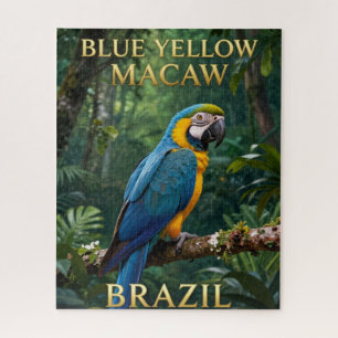 🦜 Blauw-gele Ara Braziliaans Regenwoud Legpuzzel