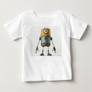 Blauw-gele Cyclops Droid – Retro Tin Kan Bot