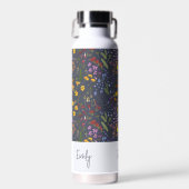Blauw gele florese schattige elegante draad waterfles (Voorkant)