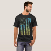 blauw-gele grondbezitster t-shirt (Voorkant volledig)