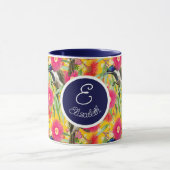  blauw-gele honingeter mok (Midden)