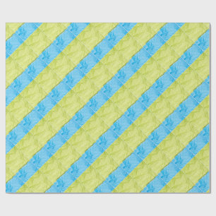 blauw-gele paletten cadeaupapier