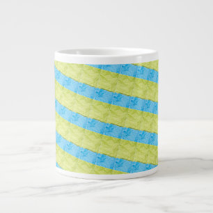 blauw-gele paletten grote koffiekop