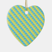 blauw-gele paletten keramisch ornament (Rechts)
