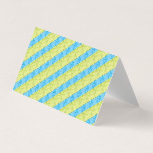 blauw-gele paletten visitekaartje (Voorkant)