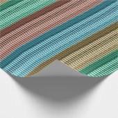 Blauw-gele rode, moderne grafische vormgeving cadeaupapier (Hoek)