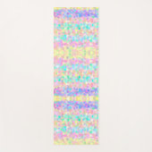 Blauw gele roze groene pasteimozaïekpatroon yogamat (Voorkant)