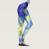 Blauw gele schildpad leggings (Rechts)