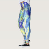 Blauw gele schildpad leggings (Links)