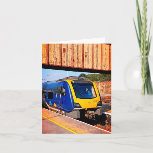 Blauw-gele trein, Sheffield Kaart (Voorkant)